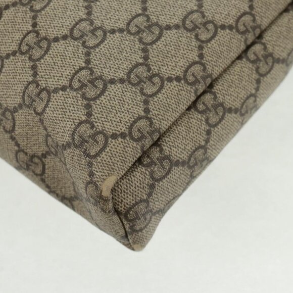 Authentic GUCCI GG Supreme Shoulder Bag PVC Beige Gold 223666 - Picture 7 of 16
